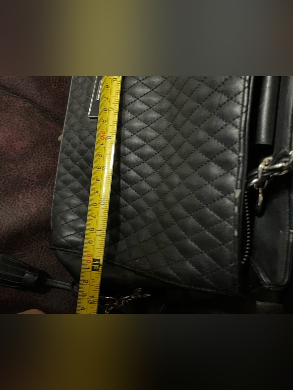 Guess Black Quilted Bag Purse - Picture 11 of 16
